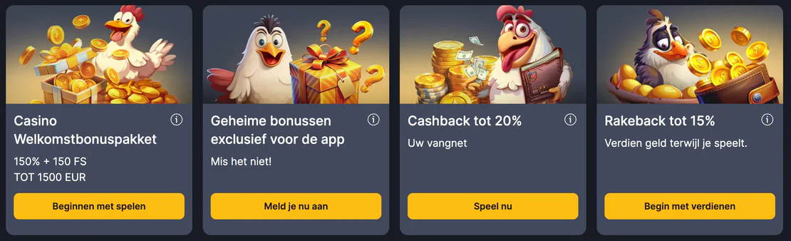 Welkomstbonus en speciale promoties bij Kokobet Casino